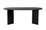 Nordure Sablin Mesa de Comedor Negro Madera